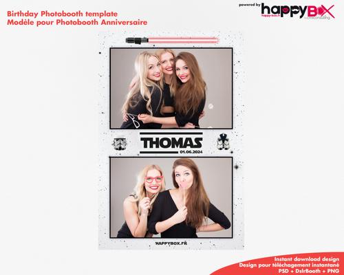 Birthday photobooth  Star wars theme, starwars, 4x6 (10x15cm), 2 photos