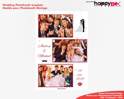 Photobooth Mariage 4x6 (10x15cm), 3 photos