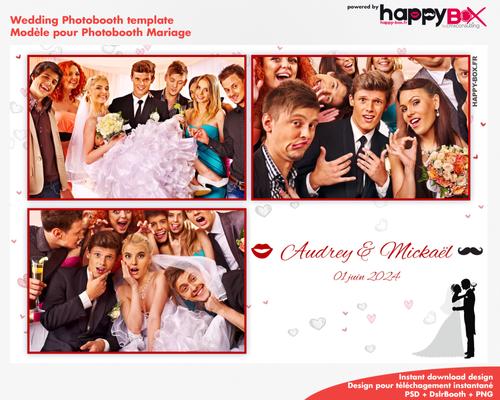 Photobooth Mariage 4x6 (10x15cm), 3 photos