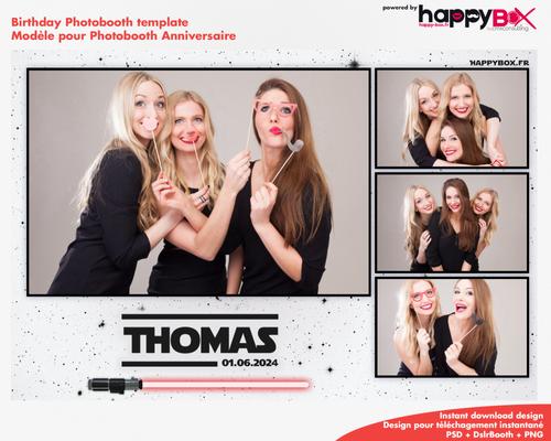 Birthday photobooth  Star wars theme, starwars, 4x6 (10x15cm), 4 photos