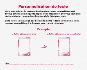 Wedding photobooth  modern, romantic, pink, 4x6 (10x15cm), 1 photo