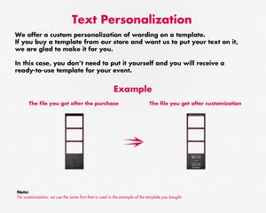 Wedding photobooth  modern, romantic, pink and black, 2x6 (5x15cm), 3 photos