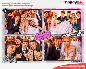 Wedding photobooth  movie / cinema theme, 4x6 (10x15cm), 4 photos