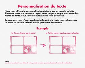 Wedding photobooth  modern, romantic, pink, 4x6 (10x15cm), 3 photos