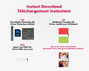Photobooth Mariage romantique, modern, simple avec couple, 4x6 (10x15cm), 2 photos