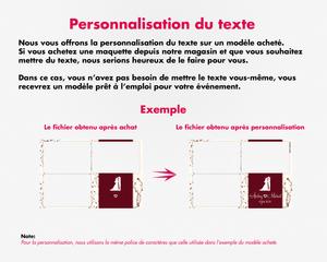 Photobooth Mariage moderne, theme fleurs, marron bordeaux, 4x6 (10x15cm), 3 photos