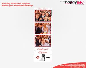 Photobooth Mariage 2x6 (5x15cm), 3 photos