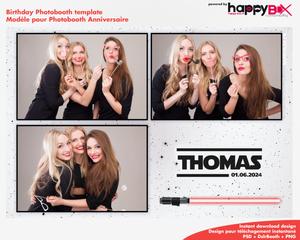 Birthday photobooth  Star wars theme, starwars, 4x6 (10x15cm), 3 photos