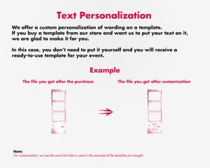 Wedding photobooth  modern, romantic, pink, 2x6 (5x15cm), 3 photos