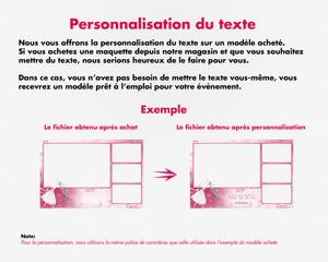 Wedding photobooth  modern, romantic, pink, 4x6 (10x15cm), 4 photos