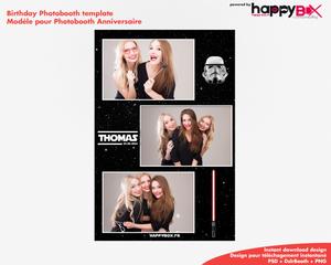 Birthday photobooth  Star wars theme, starwars, 4x6 (10x15cm), 3 photos
