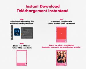 Photobooth Mariage romantique, moderne, rose, pastel, 4x6 (10x15cm), 1 photo