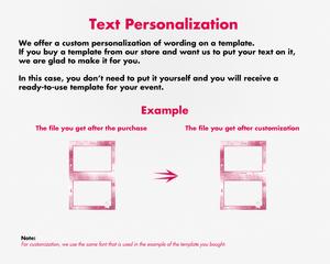 Wedding photobooth  modern, romantic, pink, 4x6 (10x15cm), 2 photos