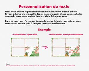 Photobooth Anniversaire 20 ans, fete, flamand rose et ananas, 4x6 (10x15cm), 3 photos