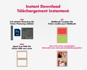 Photobooth Mariage romantique, vintage, liège, doodles, 4x6 (10x15cm), 2 photos