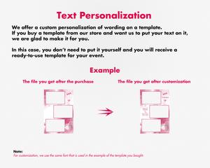 Wedding photobooth  modern, romantic, pink, 4x6 (10x15cm), 3 photos
