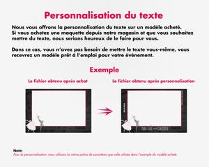 Wedding photobooth  modern, romantic, pink and black, 4x6 (10x15cm), 1 photo