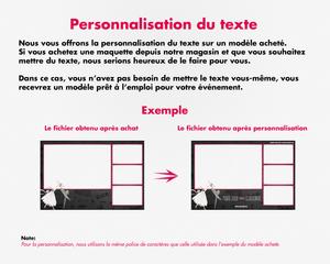 Wedding photobooth  modern, romantic, pink and black, 4x6 (10x15cm), 4 photos